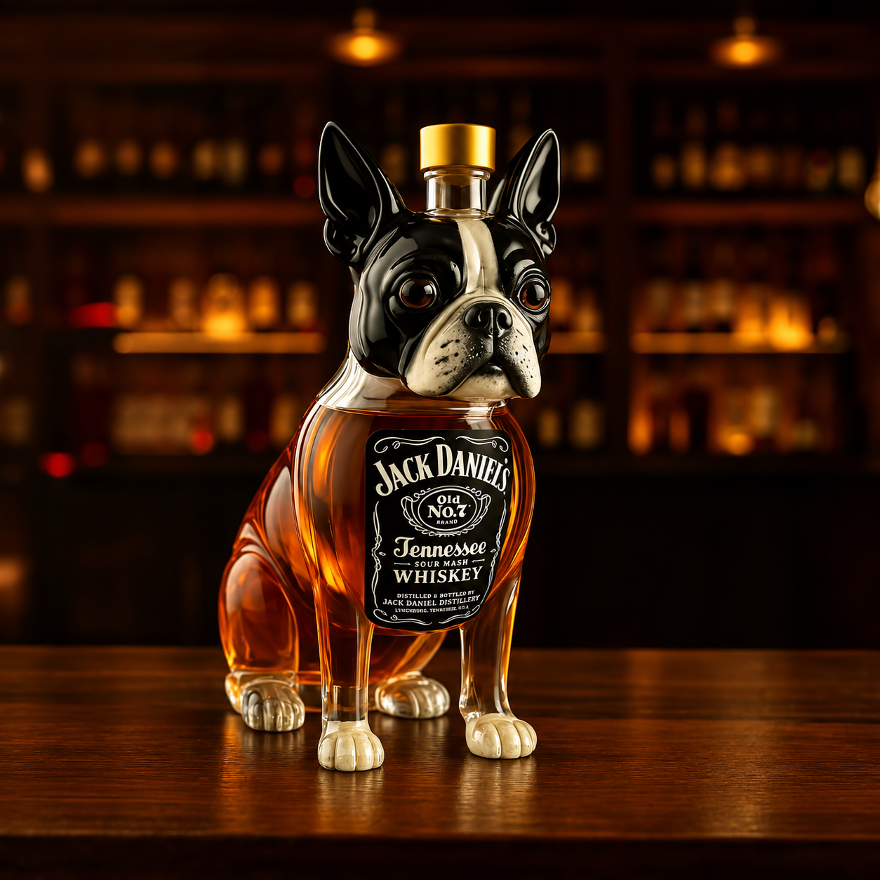 Karafka do whisky - Edycja Boston Terriera