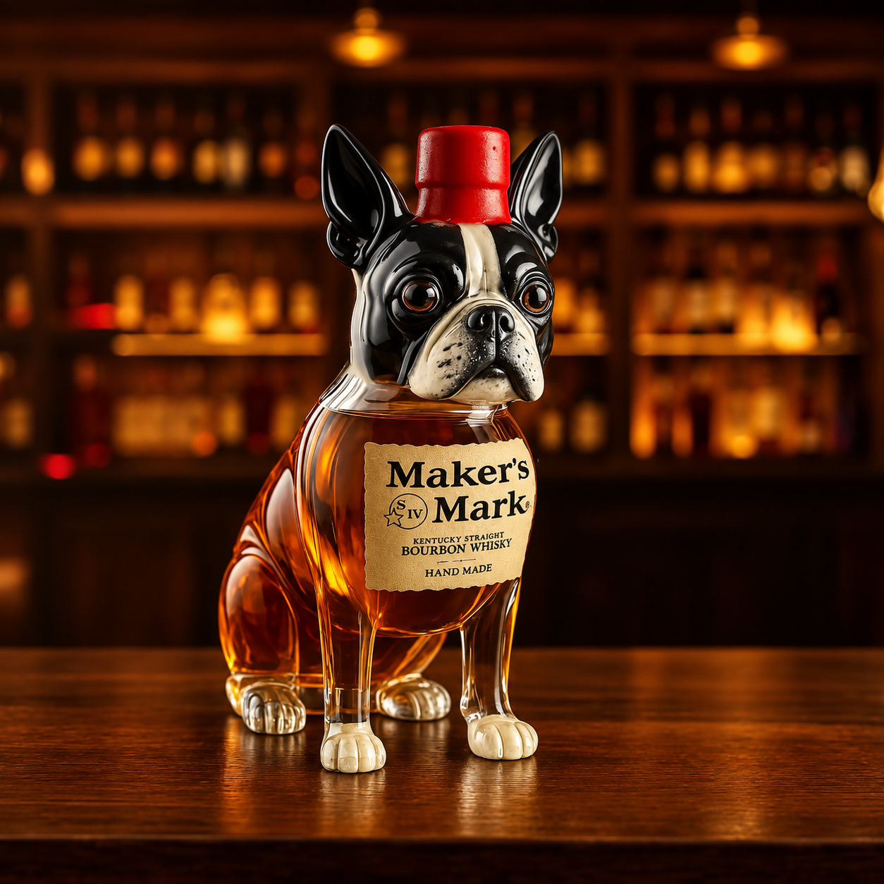 Karafka do whisky - Edycja Boston Terriera