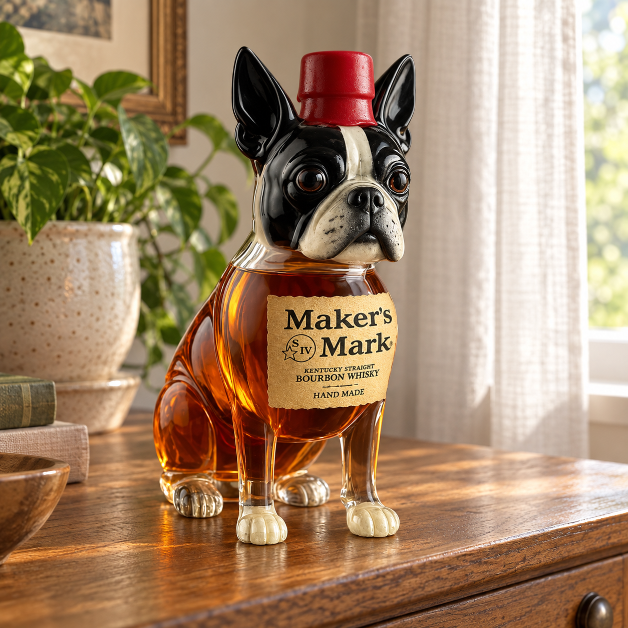 Karafka do whisky - Edycja Boston Terriera