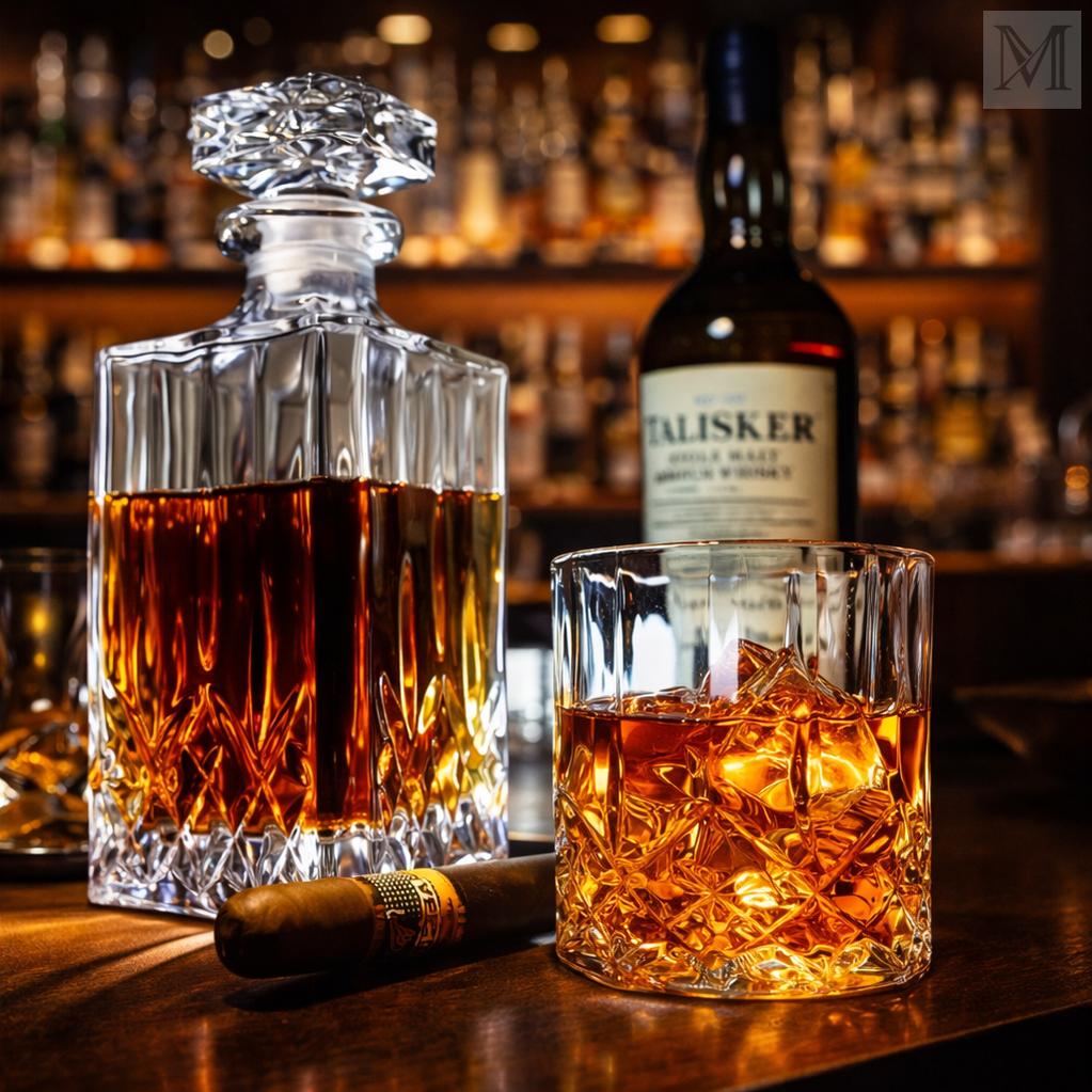 Karafka do Whisky - Zestaw z Butelką i Szklankami