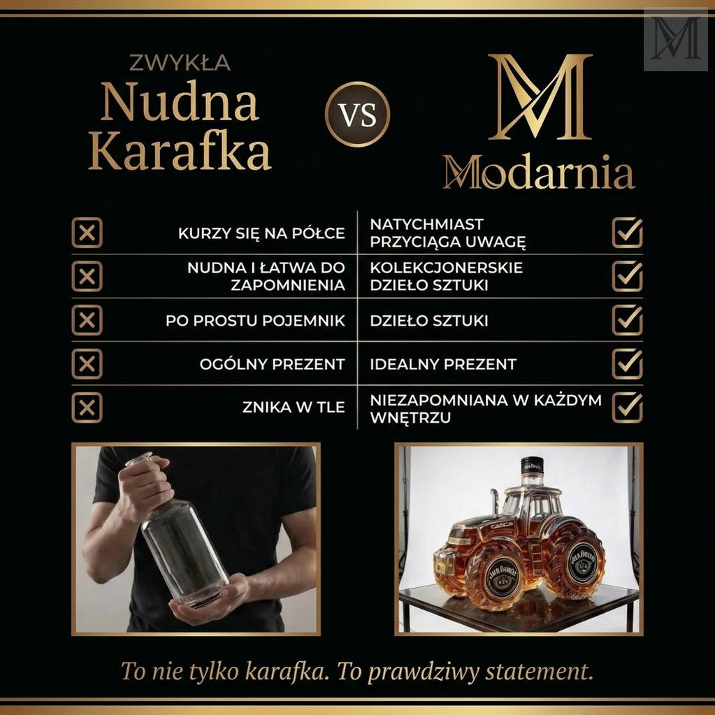 Karafka do Whisky - Zestaw z karafką i szklankami