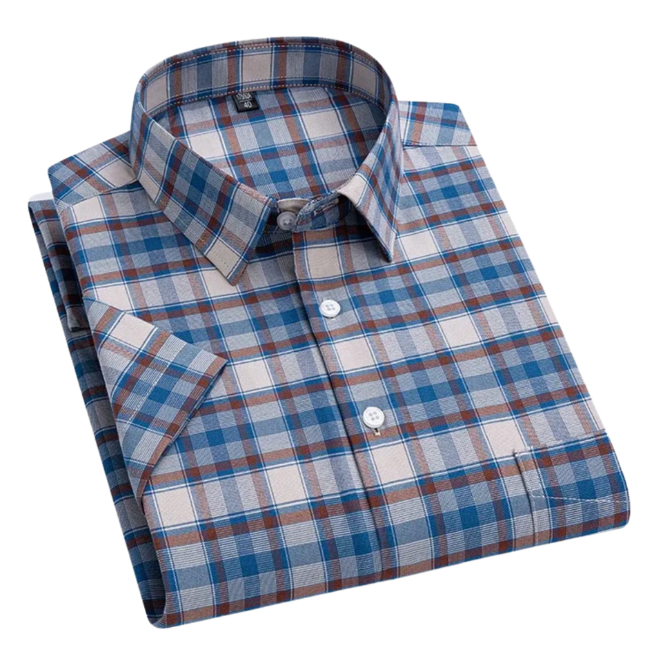 Kasper™ | Krótki rękaw Katoonskjorte