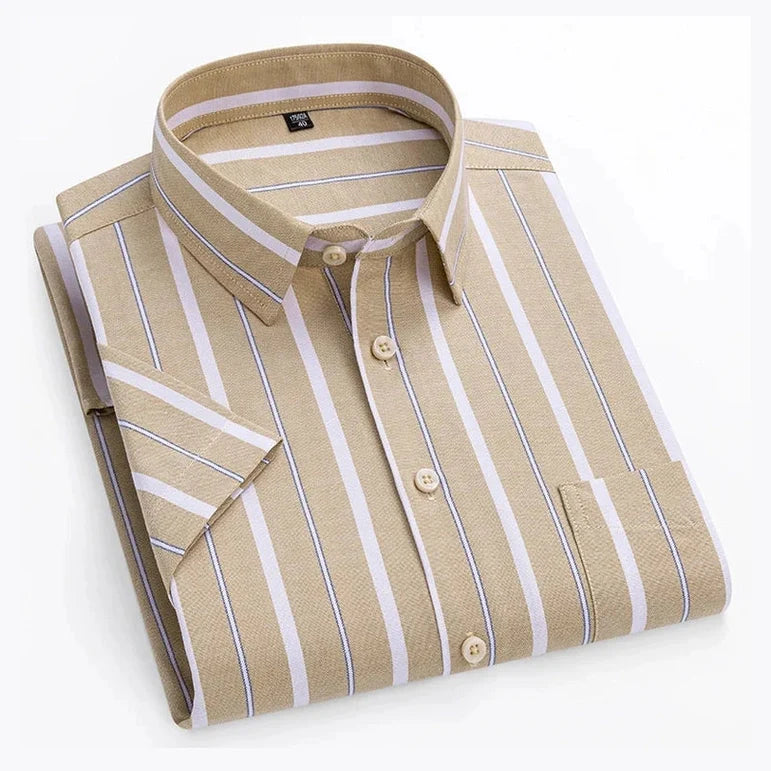 Kasper™ | Krótki rękaw Katoonskjorte