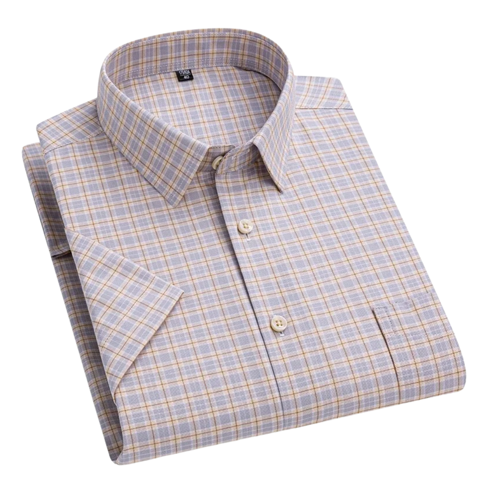 Kasper™ | Krótki rękaw Katoonskjorte