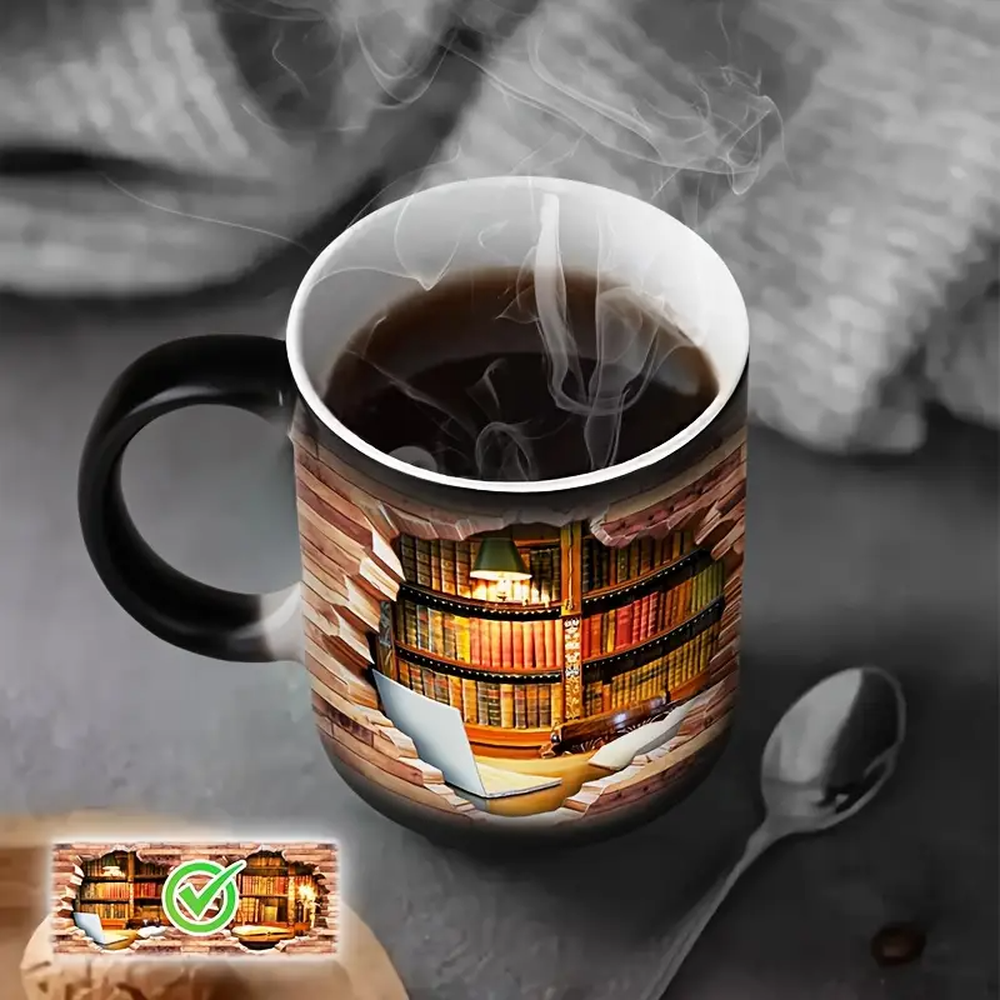 Kubek zmieniający kolor - Edycja Ukryta Biblioteka