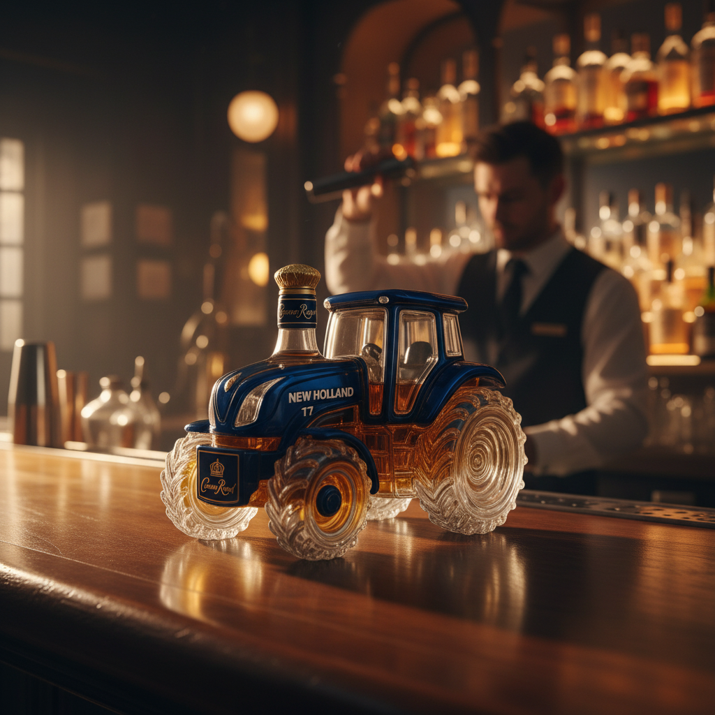 Karafka do whisky - Edycja Traktora New Holland