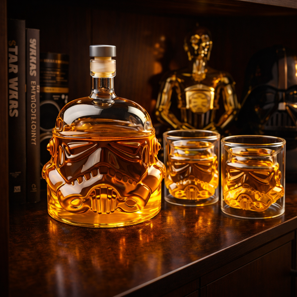 Karafka do whisky - Zestaw Hełm Szturmowca ze szklankami