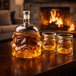 Karafka do whisky - Zestaw Hełm Szturmowca ze szklankami