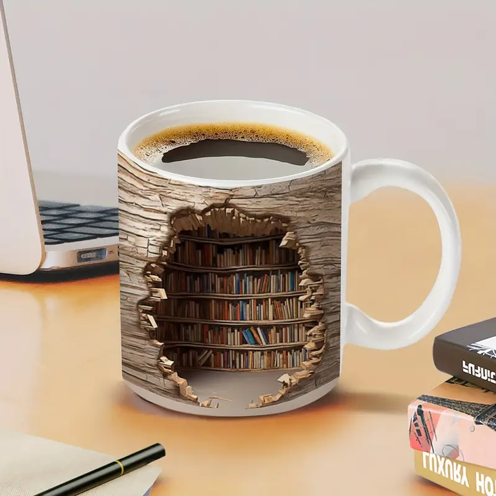 Kubek z biblioteczką 3D - Edycja Sekretna Półka