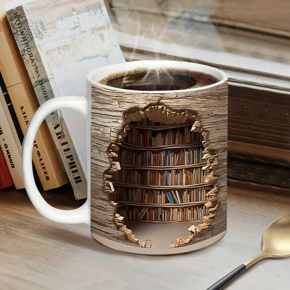 Kubek z biblioteczką 3D - Edycja Sekretna Półka