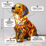 Lampa witrażowa - Golden Retriever - cechy i wymiary