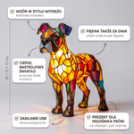 Lampa witrażowa - Bokser - cechy i wymiary
