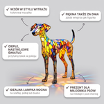 Lampa witrażowa - Chart polski - najważniejsze cechy