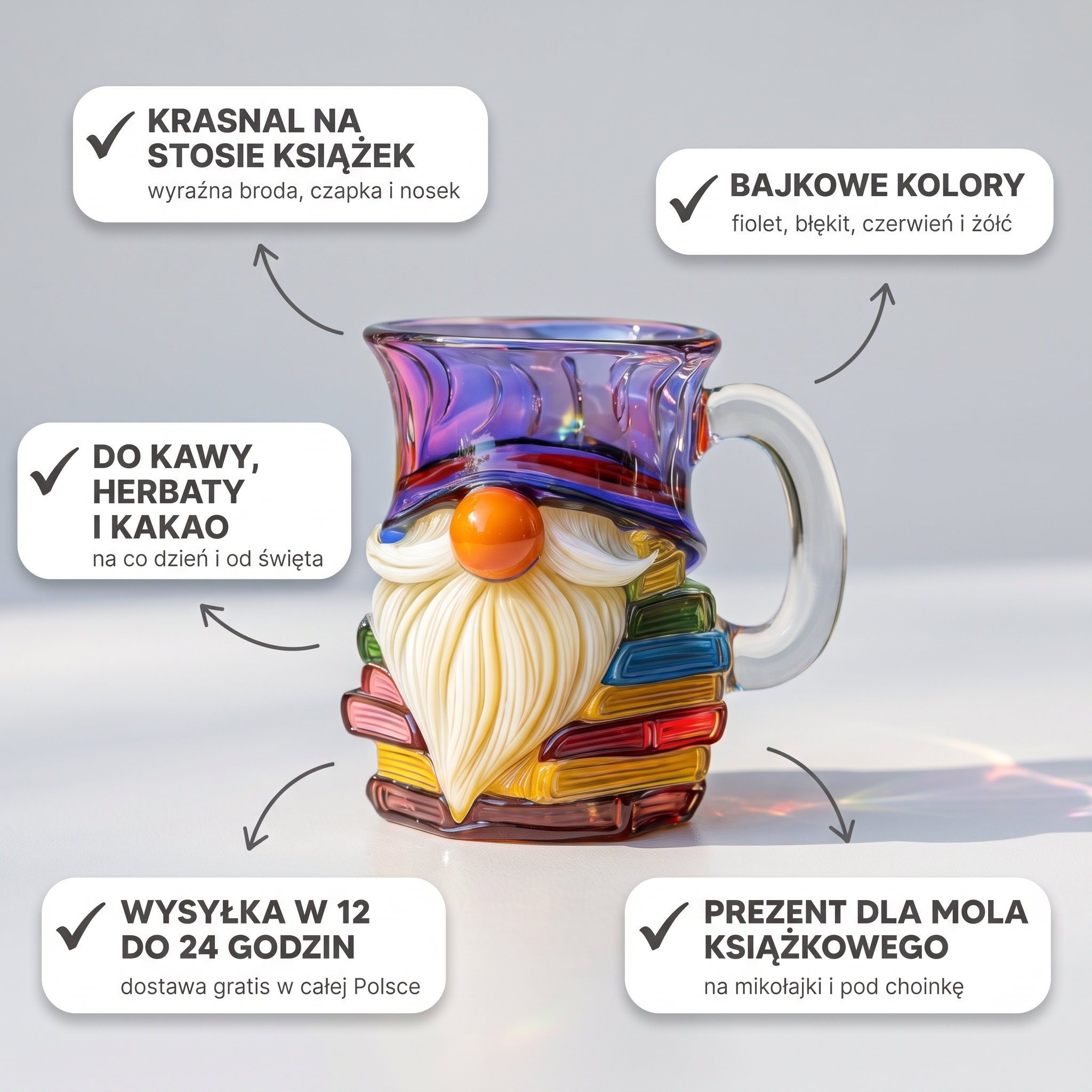 Kubek 3D dla mola książkowego - Edycja Eterna - najważniejsze cechy
